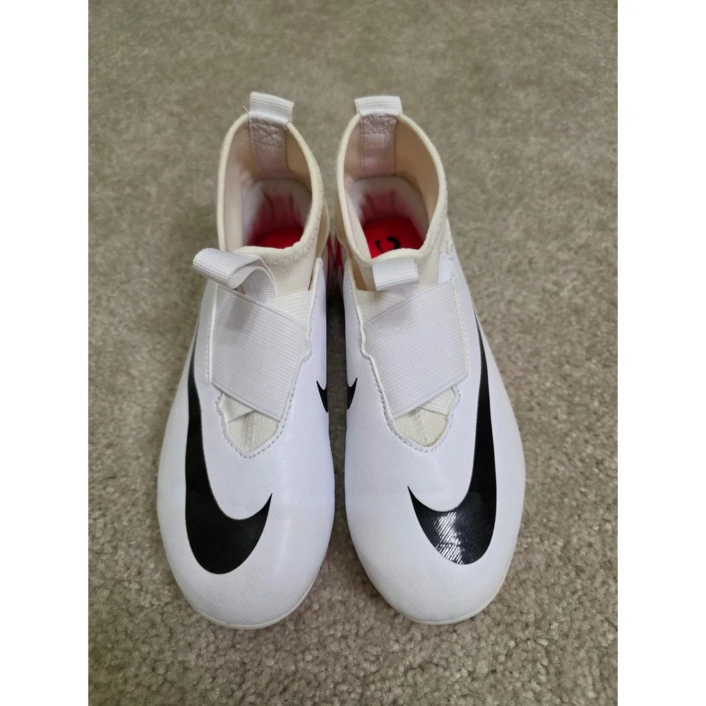 Nike Jr Air Zoom Mercurial Superfly 9 Academy Kid size 1 Soccer Cleats White Red